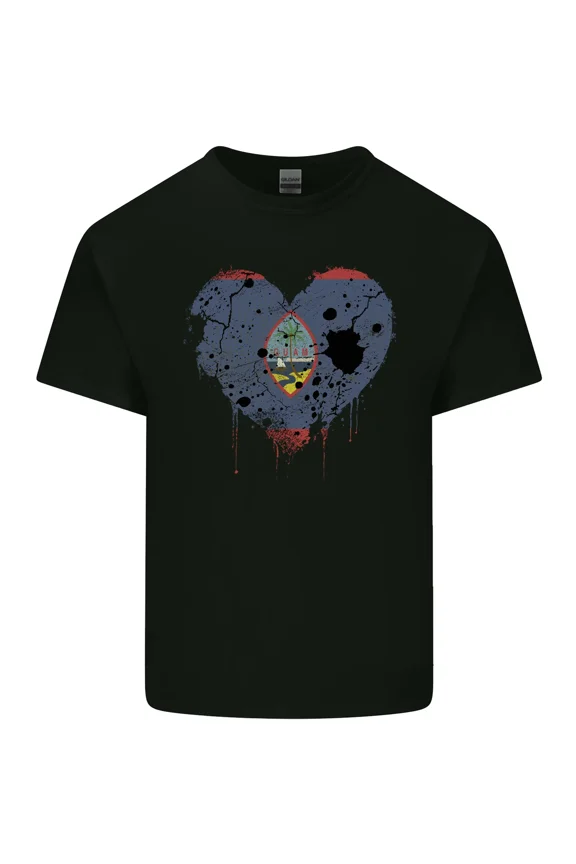 Love Flag of Guam for a Football and Patriotic Pride Day Supporter Unisex T-Shirt, up to size 5XL