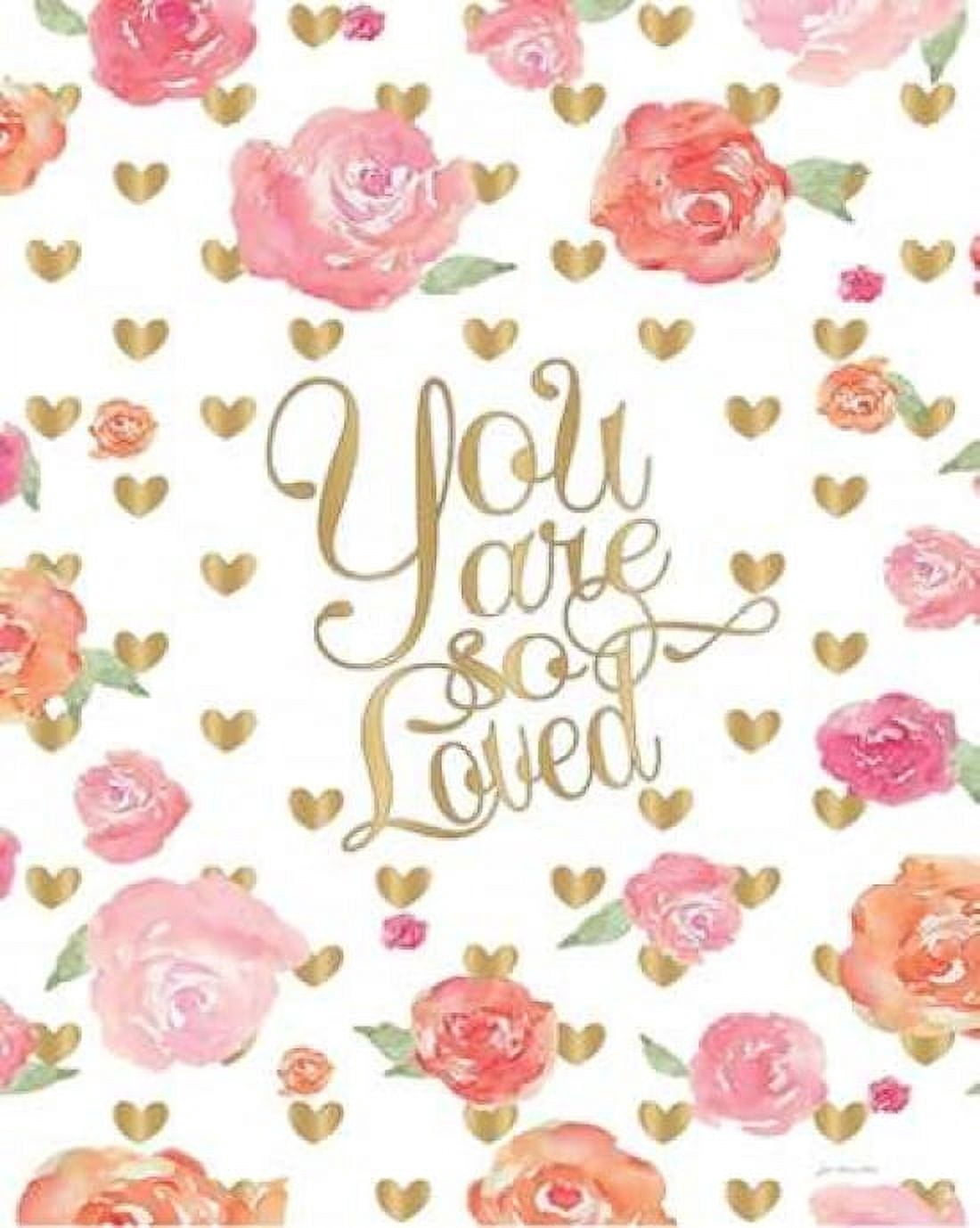 Love Floral Canvas Art - Jo Moulton (24 x 30)