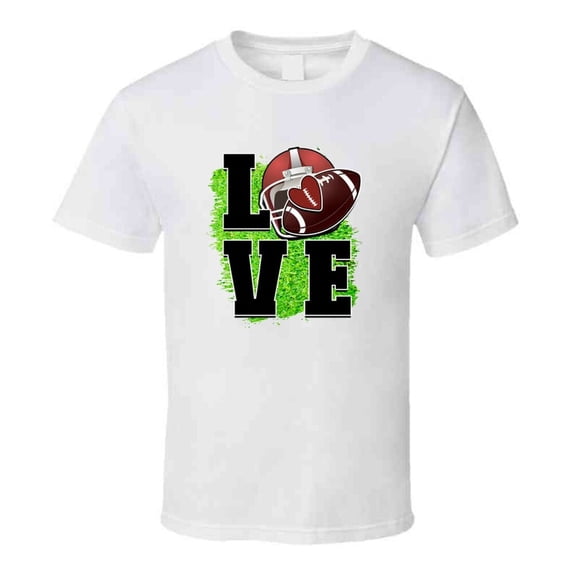 Love Football Tee Cool Fall Football Tshirt Gridiron T Shirt