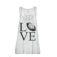 thumbnail image 1 of Love Football Women's Fashion Sleeveless Flowy Racerback Workout Yoga Tank Top Sport Grey Medium, 1 of 3