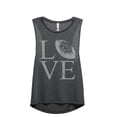 thumbnail image 1 of Love Football Women's Fashion Sleeveless Muscle Workout Yoga Tank Top Charcoal Grey X-Large, 1 of 3