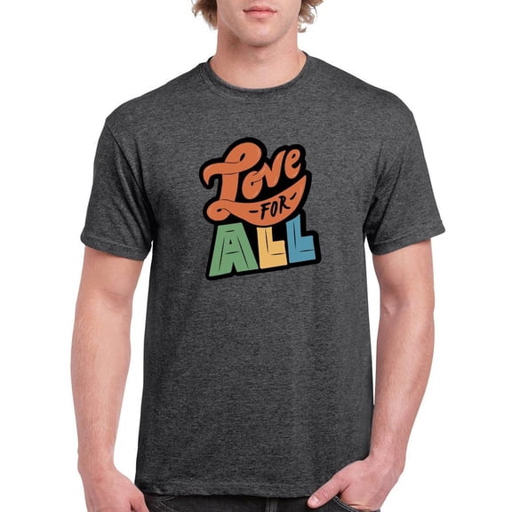 Love For All Banner T-Shirt Men -Smartprints Designs, Male Medium