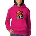 thumbnail image 1 of Love For All Colorful Banner Hoodie Women -Smartprints Designs, Female x-Large, 1 of 4