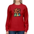 thumbnail image 1 of Love For All Colorful Banner Sweatshirt Women -Smartprints Designs, Female x-Large, 1 of 4