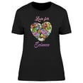 thumbnail image 1 of Love For Science Heart Doodle T-Shirt Women -Image by Shutterstock, Female Small, 1 of 2