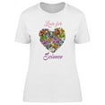 thumbnail image 1 of Love For Science Heart Doodle T-Shirt Women -Image by Shutterstock, Female Small, 1 of 2