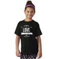 thumbnail image 1 of Love Forever Cute Romantic Valentine Girls Kids T Shirt Tees Teen Brisco Brands XS, 1 of 5
