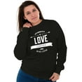 thumbnail image 1 of Love Forever Cute Romantic Valentine Women Crewneck Sweatshirt Brisco Brands S, 1 of 5