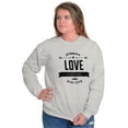thumbnail image 1 of Love Forever Cute Romantic Valentine Women Plus Size Crewneck Sweatshirt Brisco Brands 4X, 1 of 3