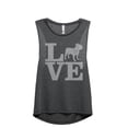 thumbnail image 1 of Love Frenchie Women's Fashion Sleeveless Muscle Workout Yoga Tank Top Charcoal Grey 2X-Large, 1 of 3