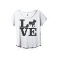 thumbnail image 1 of Love Frenchie Women's Fashion Slouchy Dolman T-Shirt Tee Heather White 3X-Large, 1 of 3