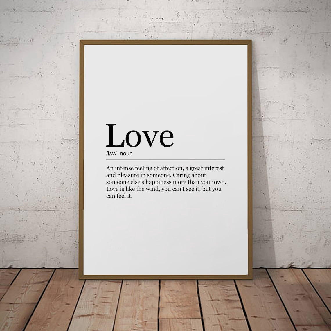 Love Fun Definition Minimalist Poster, Inspirational Office, Bedroom ...