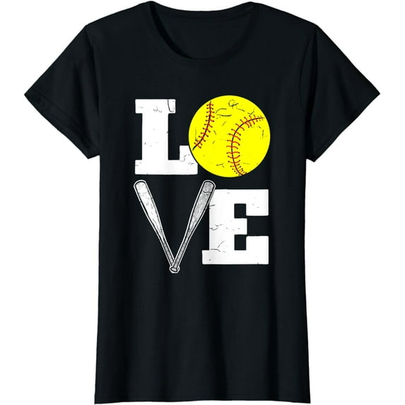 Love Funny Softball Player T-Shirt