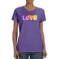 thumbnail image 1 of Love Game On Candy Colors Shaped T-Shirt Women -Image by Shutterstock, Female Medium, 1 of 4