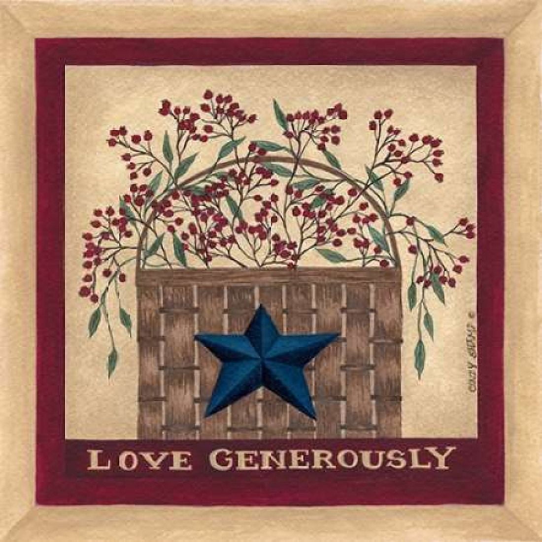 Love Generously Canvas Art - Cindy Shamp (24 x 24)