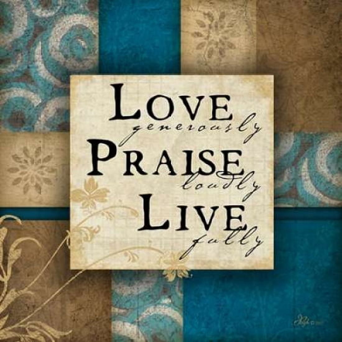 Love Generously Canvas Art - Jennifer Pugh (24 x 24)