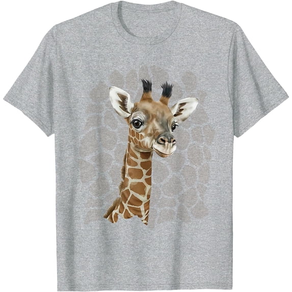 Love Giraffes Safari Softstyle Unisex T-Shirt,Sport Grey Color,Size YL