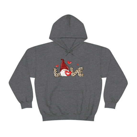 Love Gnome Hoodie | Valentine's Day | Unisex Heavy Blend Hooded Sweatshirt