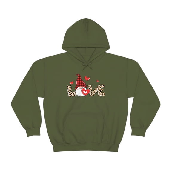 Love Gnome Hoodie | Valentine's Day | Unisex Heavy Blend Hooded Sweatshirt