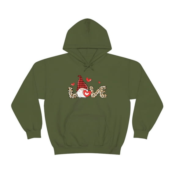 Love Gnome Hoodie | Valentine's Day | Unisex Heavy Blend Hooded Sweatshirt
