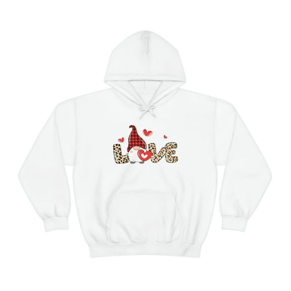 Love Gnome Hoodie | Valentine's Day | Unisex Heavy Blend Hooded Sweatshirt