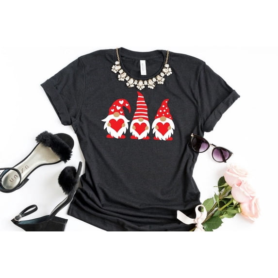 Love Gnomes Shirt, Gnome Heart Shirt, Love Gnome Shirt, Love'S Day Shirt, Love Day, Gnome Graphic Tee, Gnome Shirt
