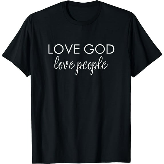 Love God Love People Shirt Vintage Christian Bible T-Shirt