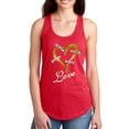 thumbnail image 1 of Love Gold Glitter Heart Racerback Tank Women -Image by Shutterstock, Female Large, 1 of 4