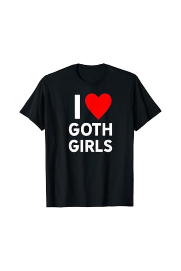 Love Goth Girls Heart Trendy Egirl Eboy GF Aesthetic Vibe T-Shirt, Unisex T-Shirt