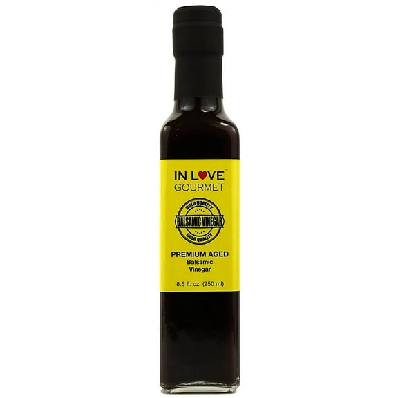 In Love Gourmet Premium Aged Balsamic Vinegar 250ML/8.5oz Use as your any day, everyday vinaigrette mix with our flavor infused extra virgin olive oils or as a stand alone salad dressing