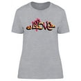 thumbnail image 1 of Love Graffiti Design T-Shirt Women -Image by Shutterstock, Female Large, 1 of 2
