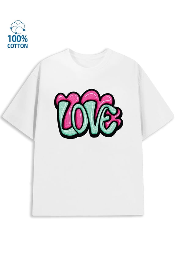 Love Graffiti Tee Mens lover white Spring and summer clothing taylor interesting Unique Design Unisex Shirt Printed tshirts Unique Design Unisex Shirt Graphic tshirts