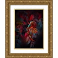 thumbnail image 1 of Love Grams 14x18 Gold Ornate Wood Framed with Double Matting Museum Art Print Titled - Dark Tropics, 1 of 4