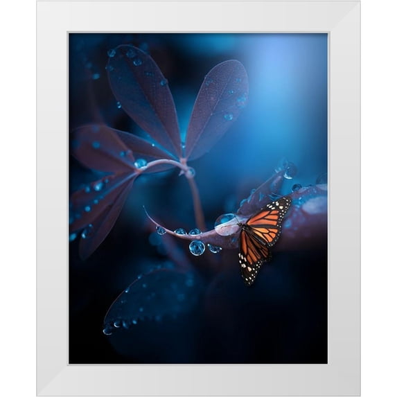 Love Grams 20x24 White Modern Wood Framed Museum Art Print Titled - Other Worlds