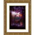 thumbnail image 1 of Love Grams 23x32 Gold Ornate Wood Framed with Double Matting Museum Art Print Titled - Caged at Dusk, 1 of 4