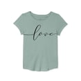 thumbnail image 1 of Love Graphic T-Shirt for Girls Size 10-12, 1 of 2