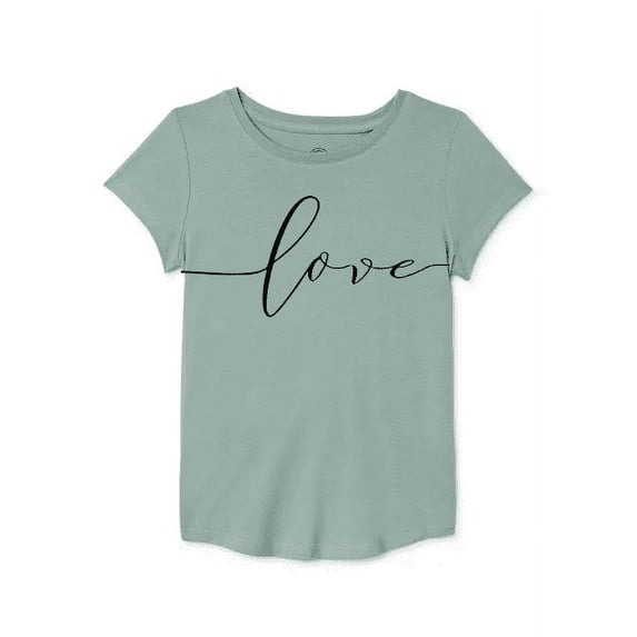 Love Graphic T-Shirt for Girls Size 10-12