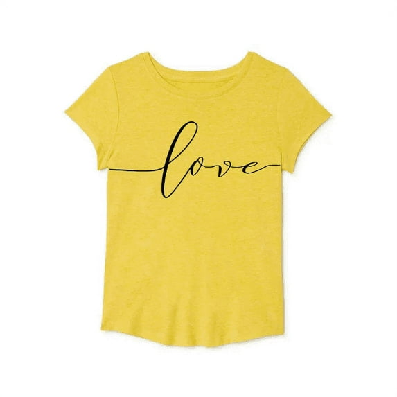 Love Graphic T-Shirt for Girls Size 18