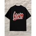 thumbnail image 1 of Love Graphic Tee men's black Stylish summer outerwear Vintage Unisex Shirt Graphic tshirts Casual Unisex Shirt Printed tshirts Original Unisex Shirt Printed tshirts, 1 of 7