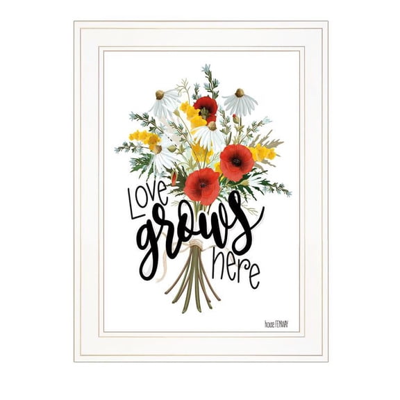 Love Grows Here by HOUSE FENWAY Print Wall Art Wood Multi-Color