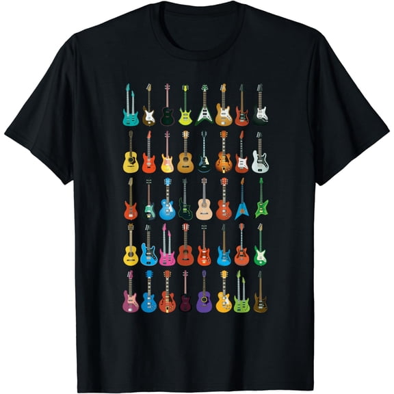 t-shirt Love Guitar Different Guitars Music Lover Funny Gift T-Shirt mens t shirt，black，women，funny，misfits，men，journey