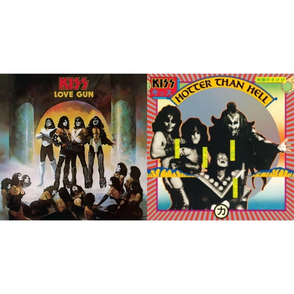 Love Gun (Tangerine/Aqua Splatter LP Vinyl) & Hotter Than Hell