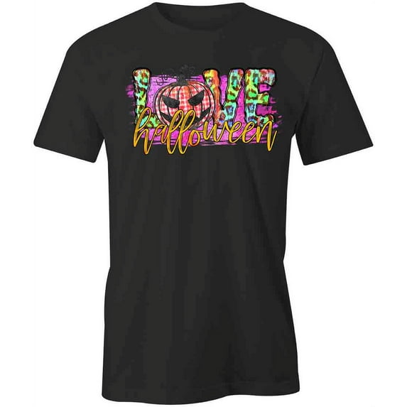 Love Halloween T-Shirt | Cool Halloween Black Tee Gift