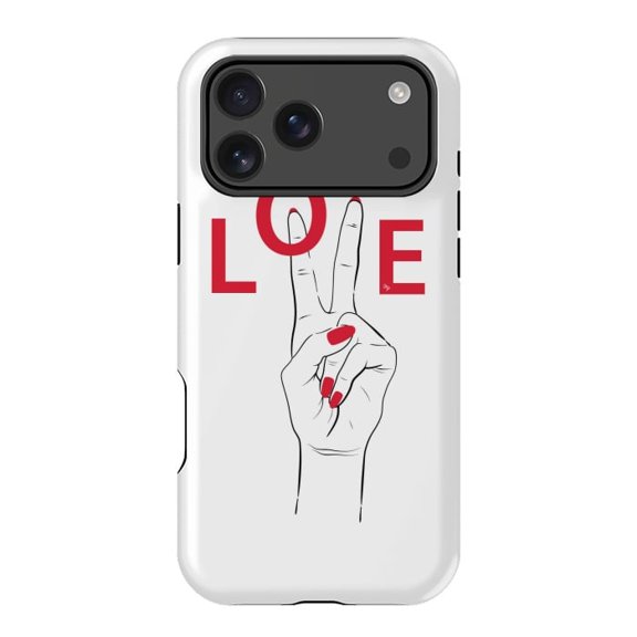 Love Hand Minimal Line Art Romantic Quote Design for iPhone 17 16 15 14 13 12 11 Pro Max