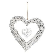 Love Handicraft Ornaments Three-dimensional Heart-shaped Woven Pendant