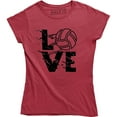 thumbnail image 1 of Love - Happy Volleydays Gift for Volleyball Fans Men's Outdoor Game T-Shirt, 1 of 4