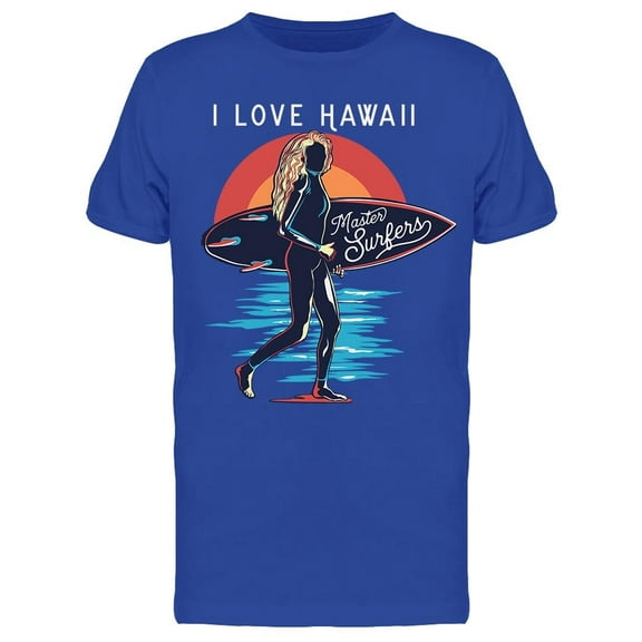 Love Hawaii, Master Surfers T-Shirt Men -Image by Shutterstock, Male Medium