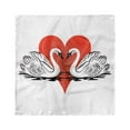 thumbnail image 1 of Love Head Scarf, Couple Swans Lake Hearts Art, Head Wrap, 3 Sizes, by Ambesonne, 1 of 2