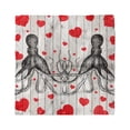 thumbnail image 1 of Love Head Scarf, Octopus Sketch and Hearts, Head Wrap, 3 Sizes, by Ambesonne, 1 of 2