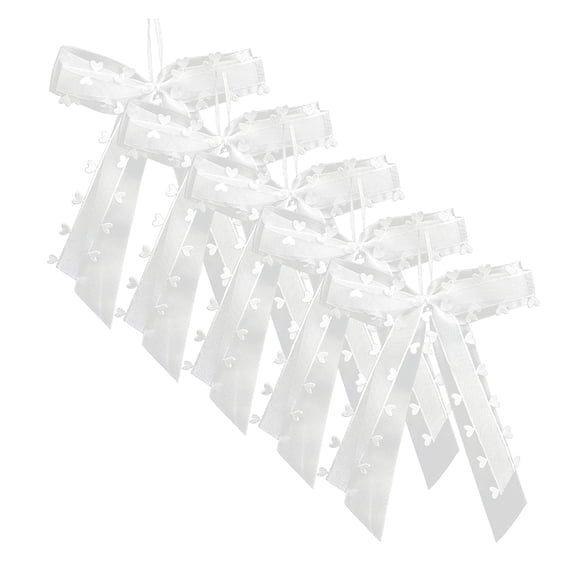 Love Heart Bowknot 5Pcs Valentines Surprise Party Background Props for Girlfriend Boyfriend Dating Occasions Layout